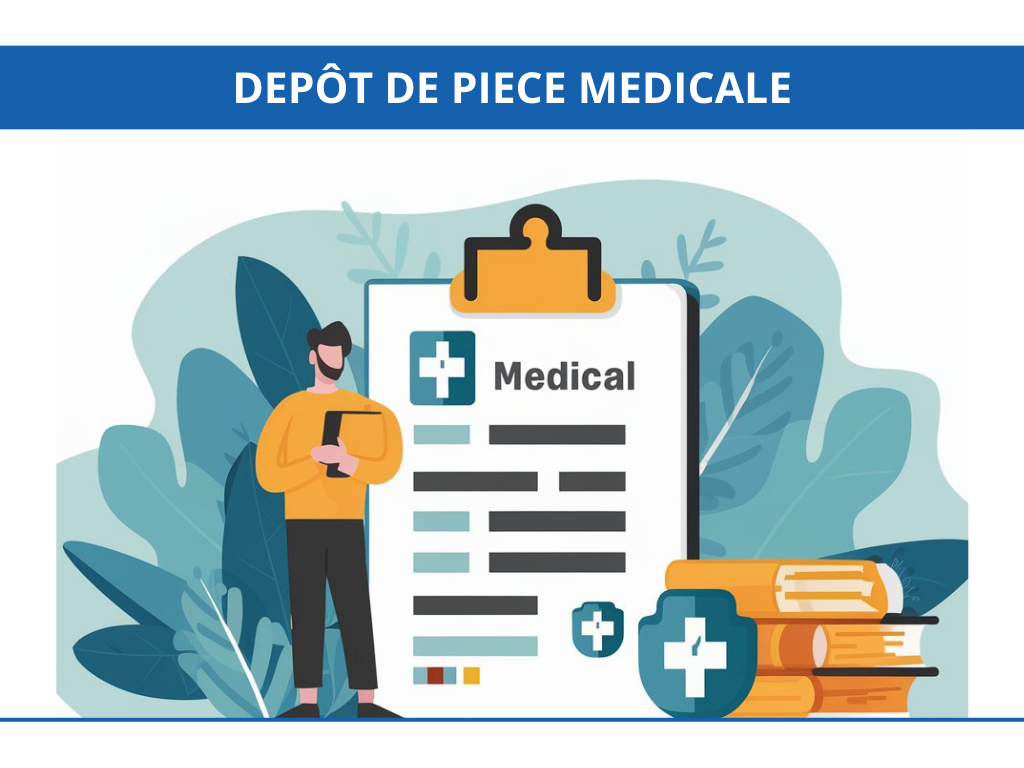 Dépôt de pièces médicales